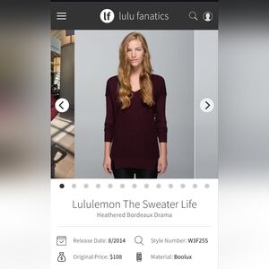 Lululemon The Sweater Life
